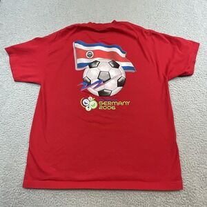 FIFA World Cup Germany 2006 Costa Rica National Team Soccer Shirt‎ Mens XL Red